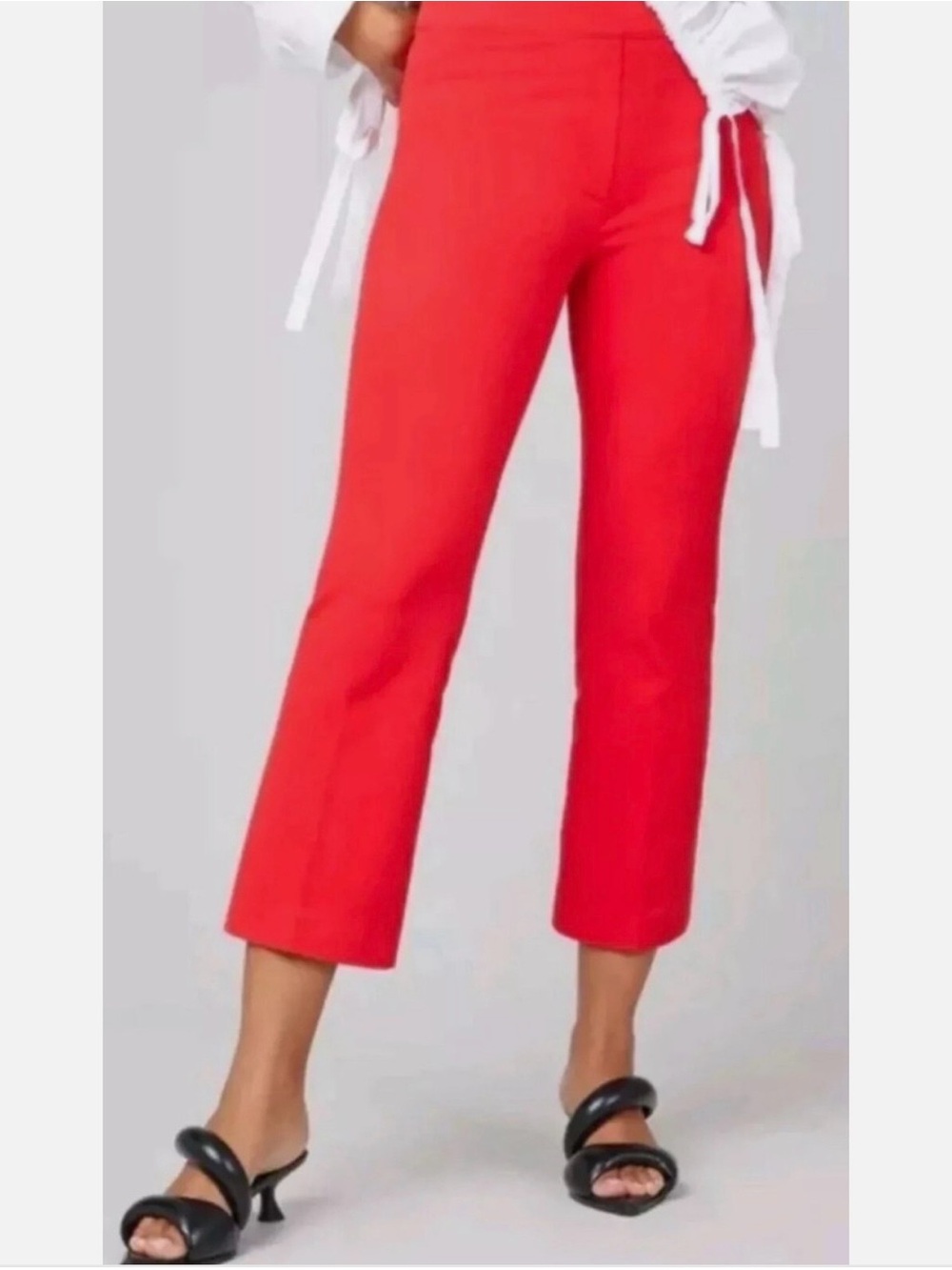 NWT SPANX- Polished Kick Flare Pants True Red Size XL